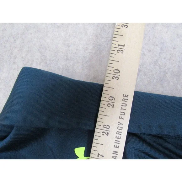 Under Armour HeatGear Coldblack Polo Shirt Mens Large Teal Striped Neon 1253472 - Picture 9 of 9